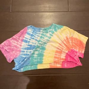 LF RAINBOW CROPPED FIREWORK T-SHIRT